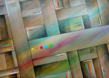 Peinture intitulée "Over The Rainbow" par Sebastien Josie, Œuvre d'art originale, Acrylique