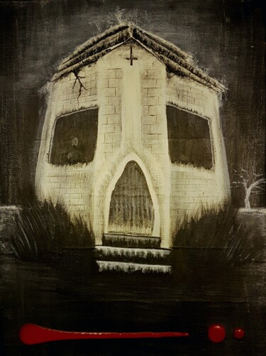 Painting titled "Skull.jpg" by Sebastien Josie, Original Artwork, Acrylic