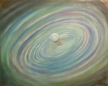 Painting titled "Drop wave.jpg" by Sebastien Josie, Original Artwork, Acrylic