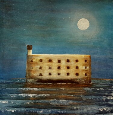 Painting titled "Fort Boyard.jpg" by Sebastien Josie, Original Artwork, Acrylic