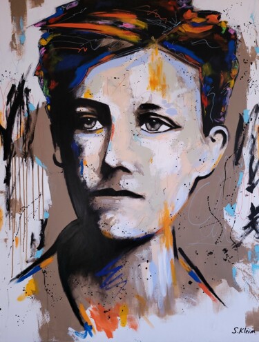 Peinture intitulée "Arthur Rimbaud #4" par Sébastien Klein, Œuvre d'art originale, Acrylique