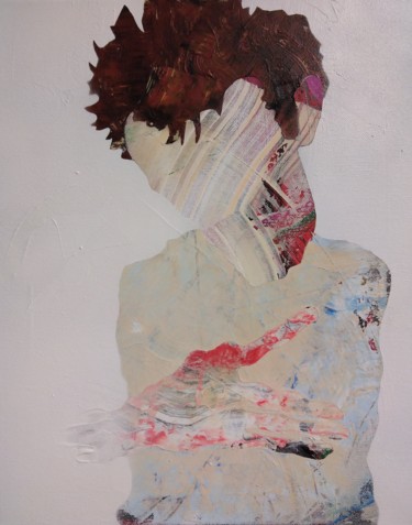 Картина под названием "D'après Egon Schiele" - Sebastien Montag, Подлинное произведение искусства, Акрил