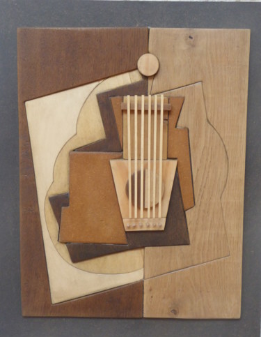 Sculpture intitulée "tribute to picasso" par Sebastien Riga, Œuvre d'art originale, Bois