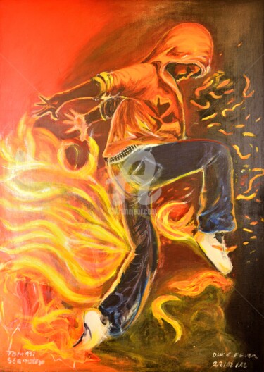 Peinture intitulée "dance fever" par Sebastien Tomasi, Œuvre d'art originale, Acrylique