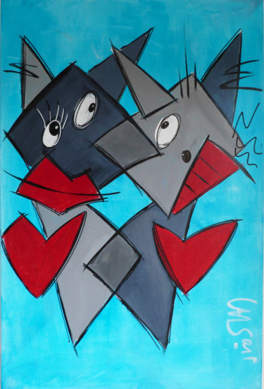 Painting titled "PICHASSO" by Chsart, Original Artwork
