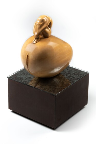 Sculpture titled "Phall-aise 1" by Sébastien Lefèvre Verrier, Original Artwork, Wood