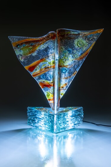 Rzeźba zatytułowany „Koutur de verre.” autorstwa Sébastien Lefèvre Verrier, Oryginalna praca, Szkło