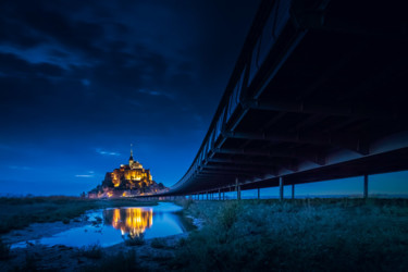 Photographie intitulée "Mont Saint Michel" par Sebastien Pouteau, Œuvre d'art originale, Photographie numérique