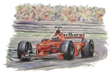 Pintura titulada "Michael Schumacher" por Sebastián Castillos, Obra de arte original, Oleo