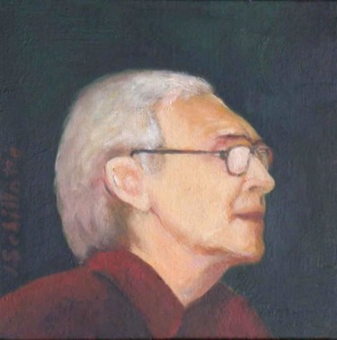 Peinture intitulée "Le portrait du pein…" par Jean Sebillotte, Œuvre d'art originale, Huile