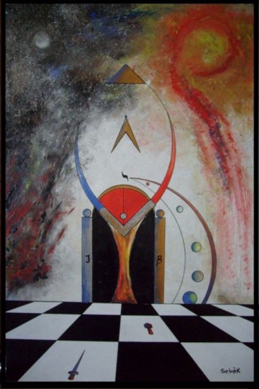Painting titled "L_inaccessible_2008…" by Ferenc Sebök, Original Artwork, Oil