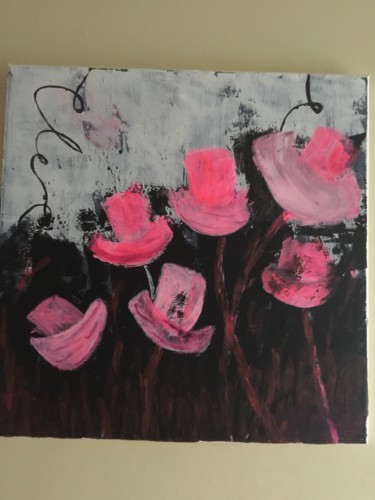 Peinture intitulée "Fleurs" par Mr Briatte, Œuvre d'art originale, Acrylique