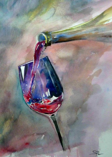Peinture intitulée "la-foire-du-vin.jpg" par Jean Luc Secordel, Œuvre d'art originale