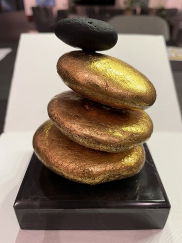 Sculpture titled "Just Zen Stones" by Seda Eyuboglu, Original Artwork, Stone