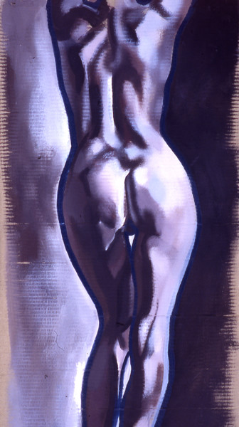 Pittura intitolato "Nude XVI" da Jivko Sedlarski, Opera d'arte originale, Acrilico