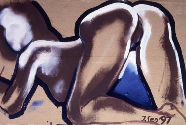 Peinture intitulée "Nude VI" par Jivko Sedlarski, Œuvre d'art originale, Acrylique