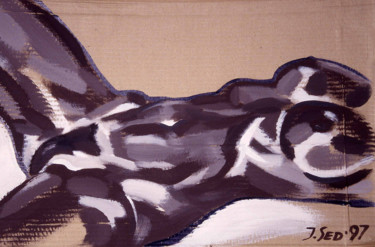 Peinture intitulée "Nude V" par Jivko Sedlarski, Œuvre d'art originale, Acrylique