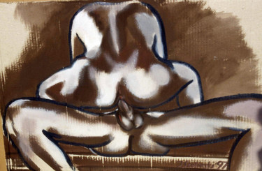 Painting titled "Nude I" by Jivko Sedlarski, Original Artwork, Acrylic