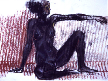 Peinture intitulée "Nude" par Jivko Sedlarski, Œuvre d'art originale, Pastel