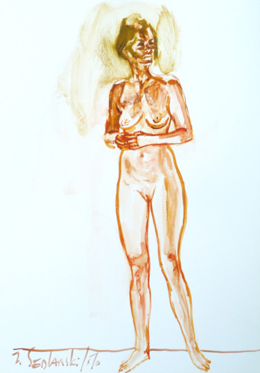 Peinture intitulée "Etude sur Ariane I" par Jivko Sedlarski, Œuvre d'art originale, Acrylique