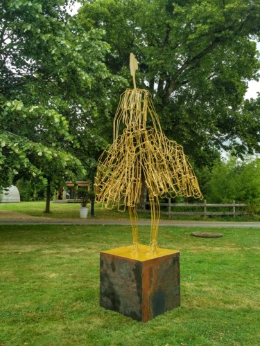 Skulptur mit dem Titel "Le Silence" von Jivko Sedlarski, Original-Kunstwerk, Metalle