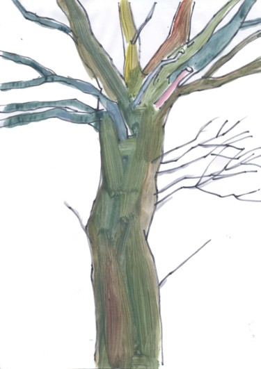 Drawing titled "The Brittany Oak Pa…" by Jivko Sedlarski, Original Artwork, Acrylic