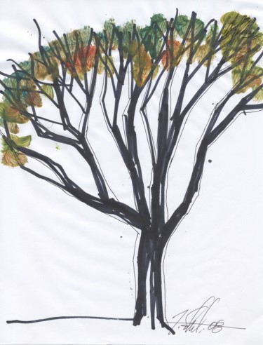 Tekening getiteld "The Brittany Oak Pa…" door Jivko Sedlarski, Origineel Kunstwerk, Acryl