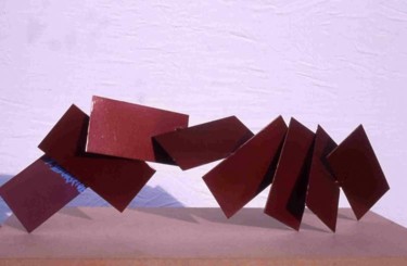 Sculpture titled "Acier5" by Jivko Sedlarski, Original Artwork, Metals