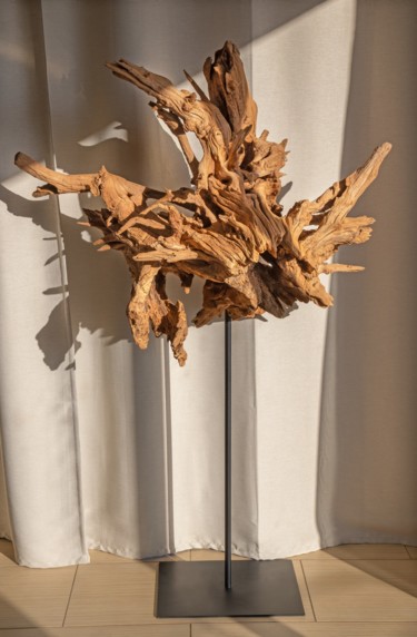 Skulptur mit dem Titel "Acacia root sculptu…" von Jozef Sedmak, Original-Kunstwerk, Holz
