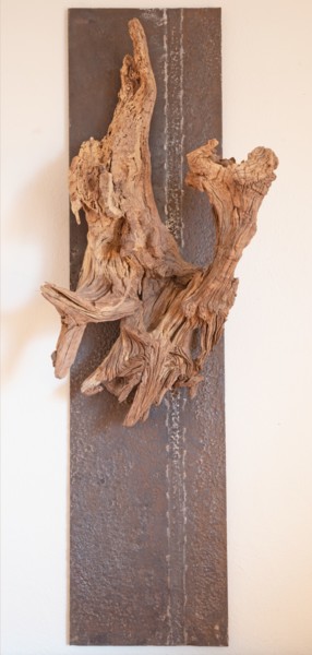 Γλυπτική με τίτλο "oak sculpture on th…" από Jozef Sedmak, Αυθεντικά έργα τέχνης, Ξύλο