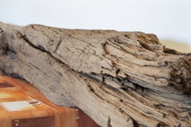 Sculpture intitulée "Big oak beam Sculpt…" par Jozef Sedmak, Œuvre d'art originale, Meuble