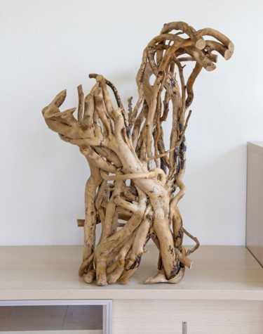 Escultura titulada "Decorative ivy scul…" por Jozef Sedmak, Obra de arte original, Madera