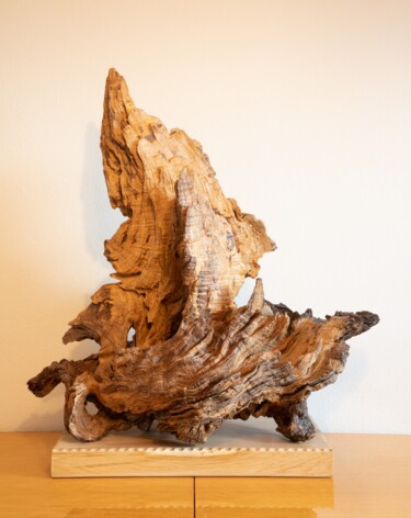 Skulptur mit dem Titel "Oak organic decorat…" von Jozef Sedmak, Original-Kunstwerk, Holz