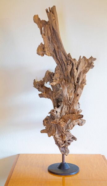 Escultura intitulada "Pine decorative scu…" por Jozef Sedmak, Obras de arte originais, Madeira