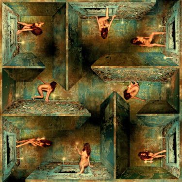 Arts numériques intitulée "The Labyrinth Of Th…" par Nikolaj Sednin (Nicolas Sedninne), Œuvre d'art originale, Peinture numé…