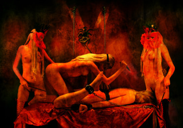 Photographie intitulée "Three sisters" par Nikolaj Sednin (Nicolas Sedninne), Œuvre d'art originale