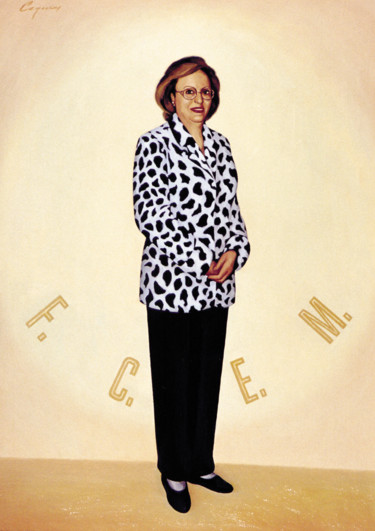 Malerei mit dem Titel "President FCEM Mrs.…" von Nikolai Sednin (Nicolas Sednin), Original-Kunstwerk, Öl