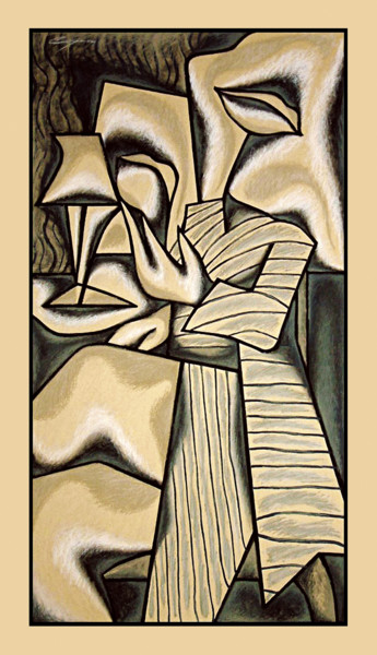 Картина под названием "Two Liza Minnelli s…" - Николай Седнин (Nicolas Sedninne), Подлинное произведение искусства, Темпера