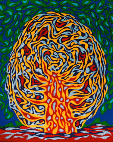 "Tree of knowledge" başlıklı Tablo Николай Седнин (Nicolas Sednin) tarafından, Orijinal sanat, Zamklı boya