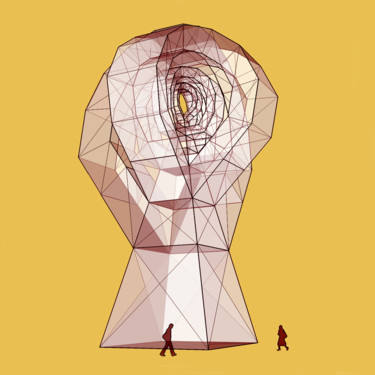 Digitale Kunst mit dem Titel "The tower project "…" von Nikolai Sednin (Nicolas Sednin), Original-Kunstwerk, Architektur