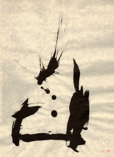 Desenho intitulada "Сrashing" por Nikolai Sednin (Nicolas Sednin), Obras de arte originais, Tinta