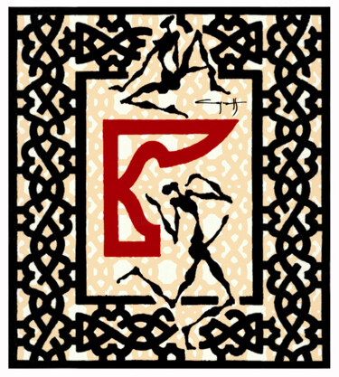 Incisioni, stampe intitolato "Russian erotic lett…" da Nikolaj Sednin (Nicolas Sedninne), Opera d'arte originale, Serigrafia