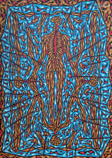 Painting titled "Immortality. The el…" by Nikolai Sednin (Nicolas Sednin), Original Artwork, Tempera Mounted on Wood Panel