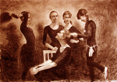 Рисунок под названием "В перерыве" - Александр Журавлёв, Подлинное произведение искусства, Другой