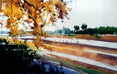 Картина под названием "Autumn Influence" - Seeme, Подлинное произведение искусства, Акварель