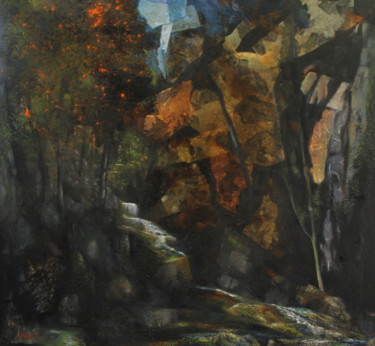 Peinture intitulée "Hommage à Courbet" par Segal-Creismeas, Œuvre d'art originale