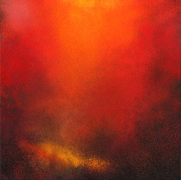Painting titled "L'instant rouge" by Segal-Creismeas, Original Artwork, Pigments