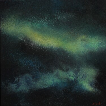 Pittura intitolato "Mouvances nocturnes" da Segal-Creismeas, Opera d'arte originale, pigmenti