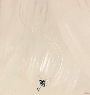 Painting titled "first track" by Segolene Genoud (SEG'S), Original Artwork, Acrylic
