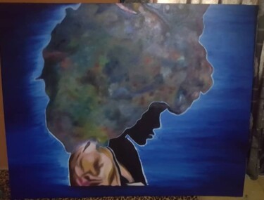 Painting titled "OUT LOUD" by Oluwasegun Banmeke, Original Artwork, Oil